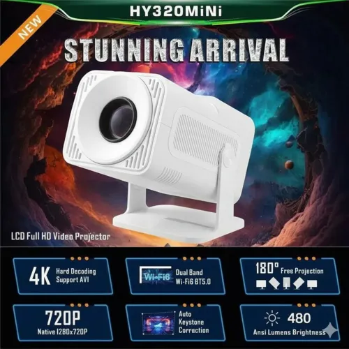 PROJETOR HY320MINI BRANCO NOVO NA CAIXA MAIS O /// TRIPÉ USADO