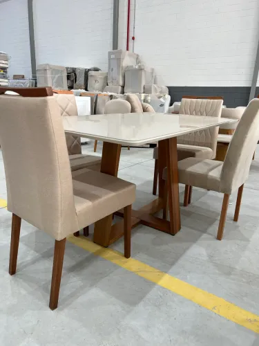 Mesa de Jantar 1,60 com 4 Cadeiras NOVO ULTIMA PEÇA 