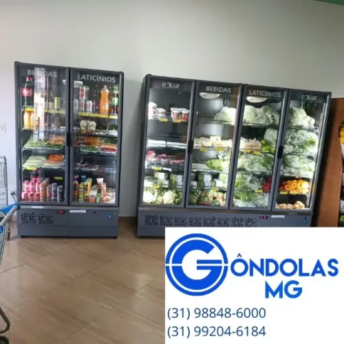 Auto serviço geladeira comercial