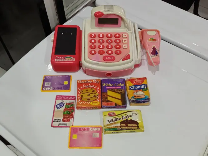 Brinquedo Caixa Registradora Retrô 