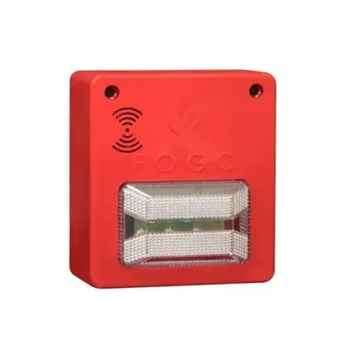 Sinalizador Audiovisual 12/24V - Alerta Sonoro e Luminoso de Alta Potência