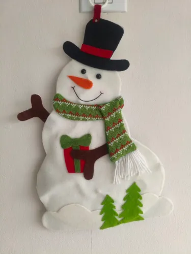 Enfeite de natal boneco de neve 52cm