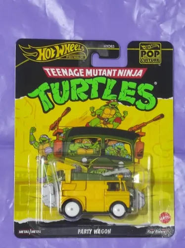 HOT WHEELS PREMIUM TEENAGE MUTANT NINJA TURTLES - PARTY WAGON 