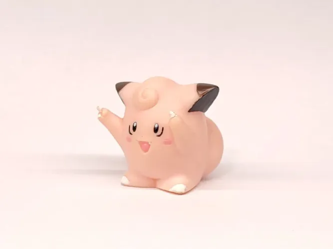 Action Figure Clefairy - Pokémon linha Dedoche Finger Puppet Bandai