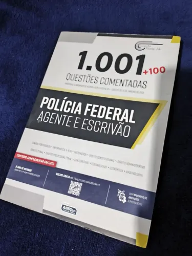 Livro 1001 Questões Comentadas Polícia Federal Agente e Escrivão