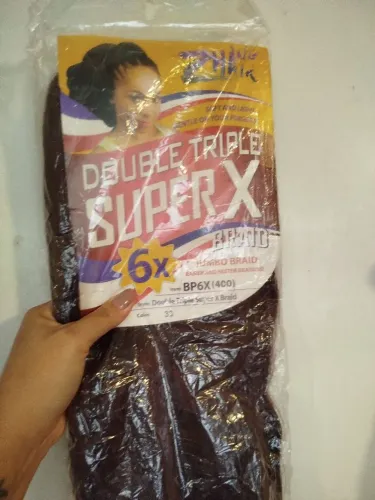 Cabelo Sintético Trançado Super X 6x