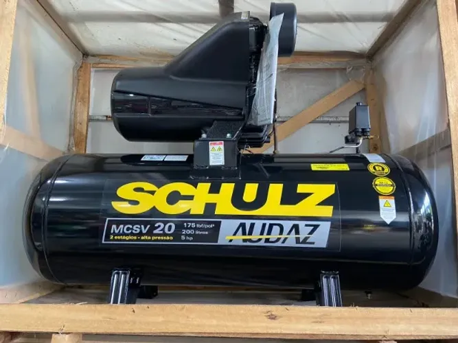 Compressor De Ar Schulz Audaz MCSV 20 Pés 200 Litros 5CV -novidade
