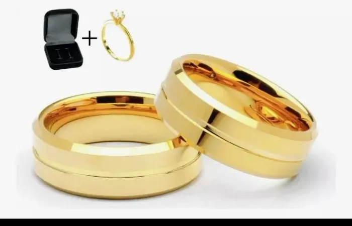 Alianças Personalizadas Exclusivas Compromisso Garantia 