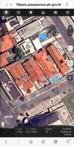 VENDE-SE UMA ÁREA EM MANAÍRA C/1080M² 400 METROS DA ORLA FRENTE SUL