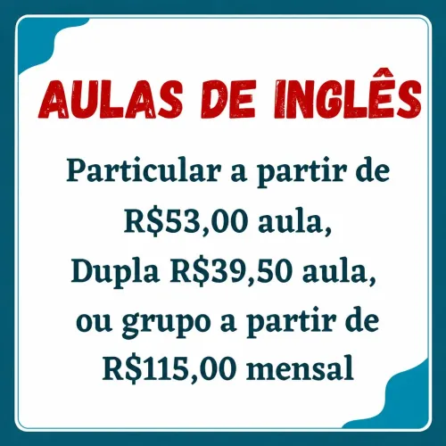 Aulas de Inglês ao vivo