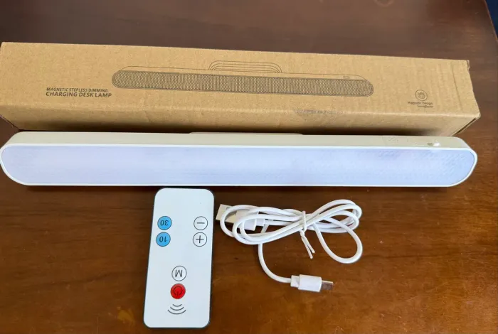 luminária de led bastão recarregável 3 cores