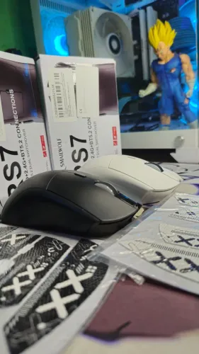 Lote Mouse Gamer sem fio SmailWolf RS7 sensor PAW3311