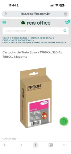 Cartucho Epson 788XXL
