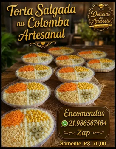 Tortas salgadas na colomba
