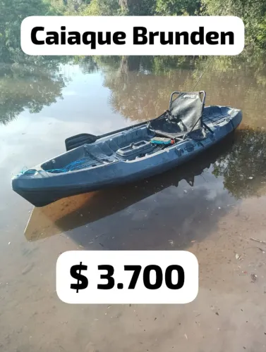 Caiaque bruden combat, com remo e cadeira Black.