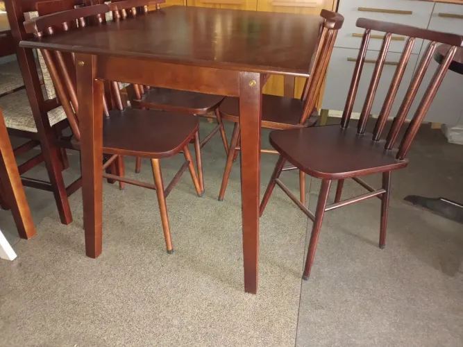 Conj novo mesa 1,20 cm maciça