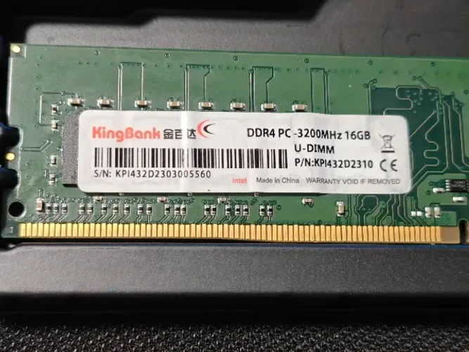 Memória Ram Desktop KingBank 16Gb DDR4 3200 (usada) - @LJCEletro