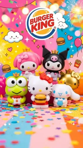 Kit coleção Hello Kitty Burger King
