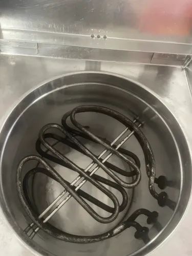 FRITADEIRA INDUSTRIAL ÓLEO | AGUA E ÓLEO. 2 TERMOSTATO - INOX ALTA QUALIDADE.