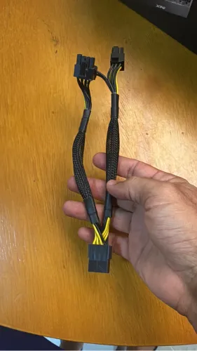 Cabo Adaptador PCI 8 Pinos para 2x PCI-E 6+2 Reforçado 
