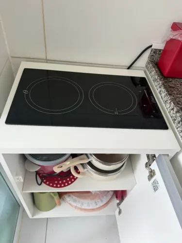 Cooktop 2 Bocas Indução com Painel Touch Vidro Preto 127V (110V)