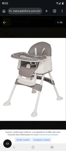 Vendo cadeira de alimentação Portátil Maxi Baby