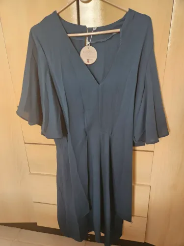 Vestido verde marinho