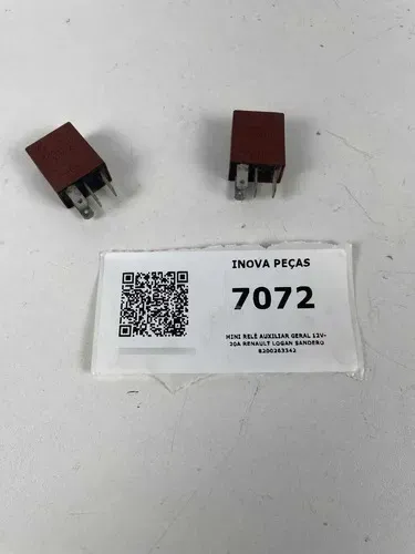 Mini Relé Auxiliar Geral 12v-20a Renault Logan Sandero Unida 12v