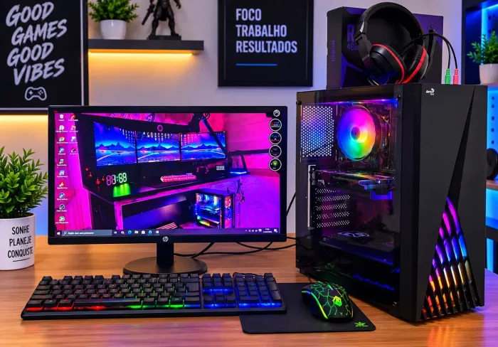 Pc Gamer completo Core i5 4 Geração 16Gb, com placa de vídeo