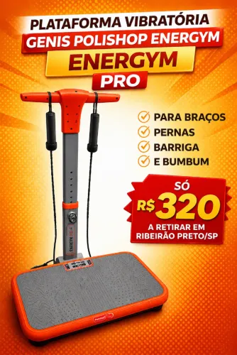PLATAFORMA VIBRATÓRIA GENIS POLISHOP ENERGYM PRO