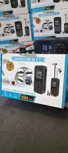 auxiliar de partida automotivo compressor de ar portátil recarregável