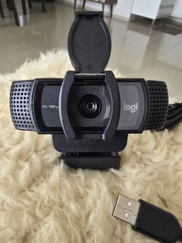 Webcam C920s Pro Full Hd Com Microfone Embutido Logitech Cor Preto 