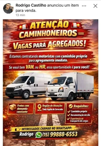Frete!! Estamos Agregando