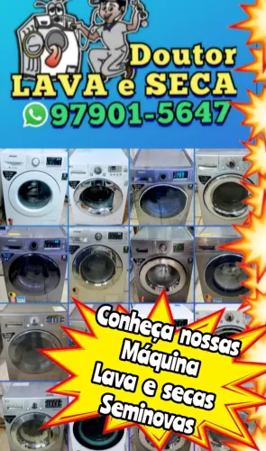 MAQUINA LAVA E SECA SEMINOVAS com Garantia ENTREGA GRÁTIS*! PAGAMENTO NA ENTREGA!