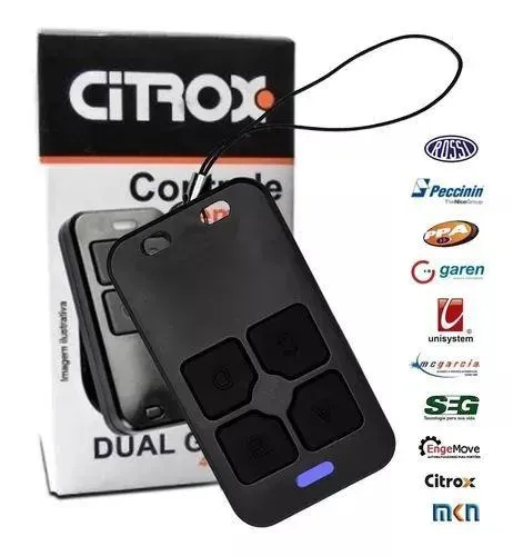 CONTROLE REMOTO CITROX DUAL GATE CX-7420 433MHZ ? 4 BOTÕES