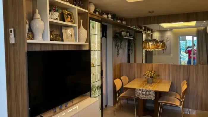 Lindo Apartamento Para Repasse 2/4 Reformado No Condomínio Mirantes Caminho do mar