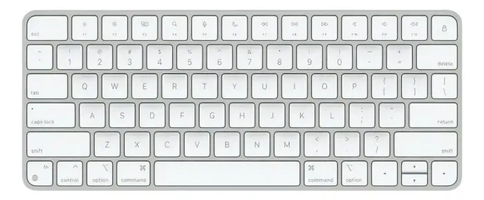 Teclado Bluetooth Apple Magic Keyboard A2450 Cor De Teclado Prata E Branco