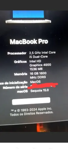 Vende-se mackbook pro i5 16gb