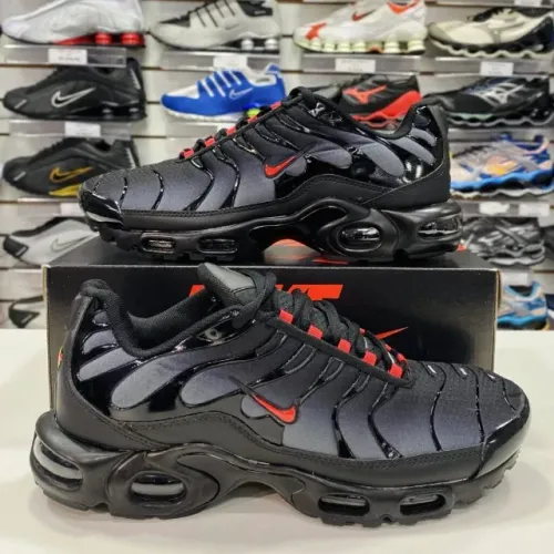Tênis Nike Air Max TN Plus Importado Masculino Cor: Preto/Azul - Disponível 38 AO 43