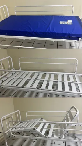 ? Cama Hospitalar Manual com Colchão - Excelente estado