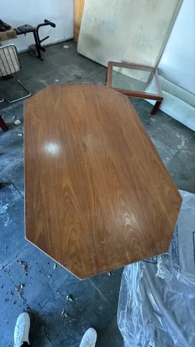 Mesa madeira e cadeiras jantar 