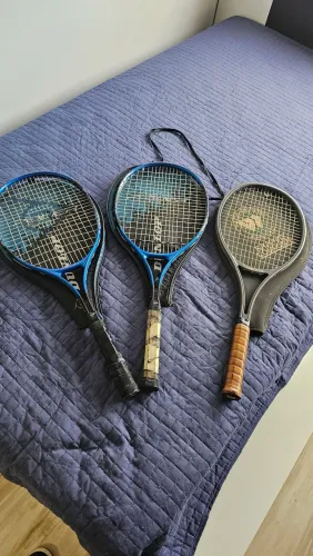 Raquete de Tênis Dunlop Aluminium Construction - Super Long + Capa Original