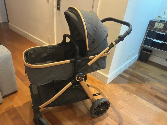 Trio Infanti Romanzo - Carrinho + Bebê Conforto + Base | Excelente Estado