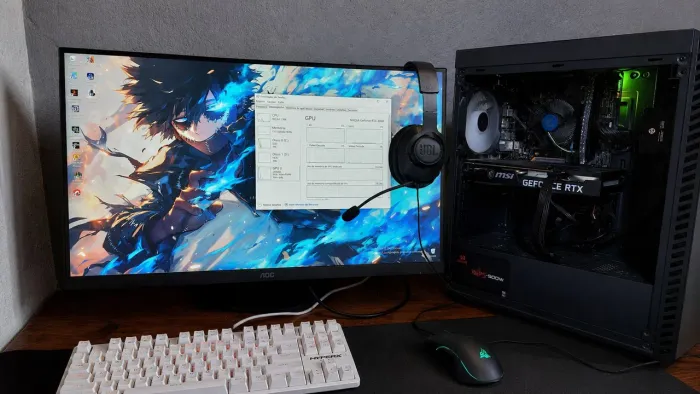 PC Gamer RTX 3060 12GB + Monitor AOC 180Hz + Kit Completo