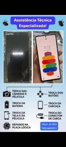 Assistência técnica conserto troca de tela de celular tablet