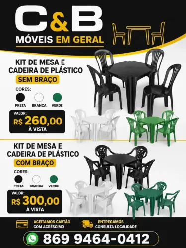 Kit de Mesas e Cadeiras