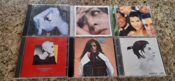 Lote 6 cds cantoras nacionais