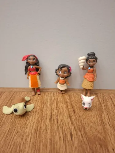 Kit miniaturas Disney original Moana 6 peças