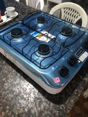 Fogão de mesa zerado (nunca usado)