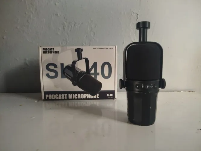 Microfone SL40, USB e XLR